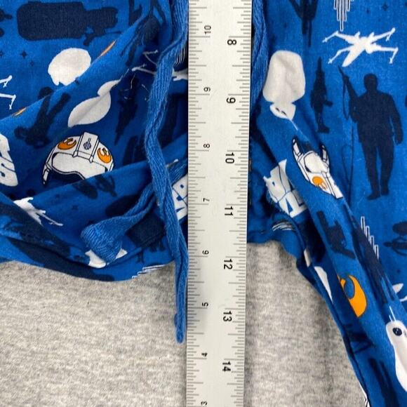Disney Pajama Bottoms Mens Small Blue Star Wars Drawstring Loungewear Pants - Picture 7 of 11